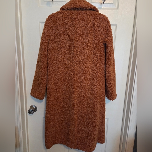 NWT J.CREW DOUBLE-BREASTED TEDDY SHERPA TOPCOAT SIZE S - Picture 6 of 9